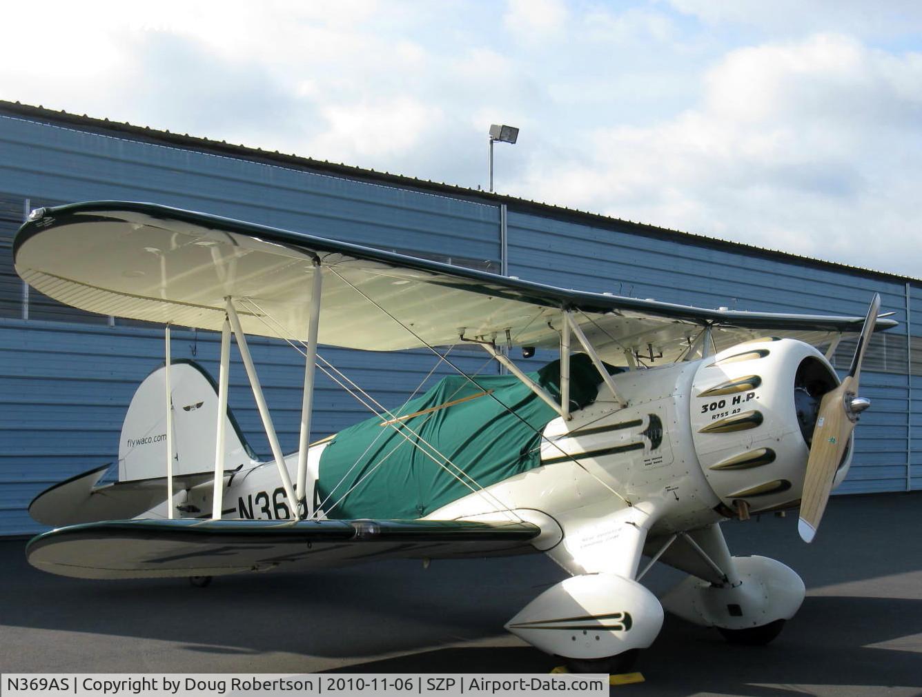 N369AS, 1992 Classic Aircraft Corp WACO YMF C/N F5C-046, 1992 Classic Aircraft Corp. WACO YMF-5C upgraded to -5D SUPER, Jacobs R755 A2 300 Hp