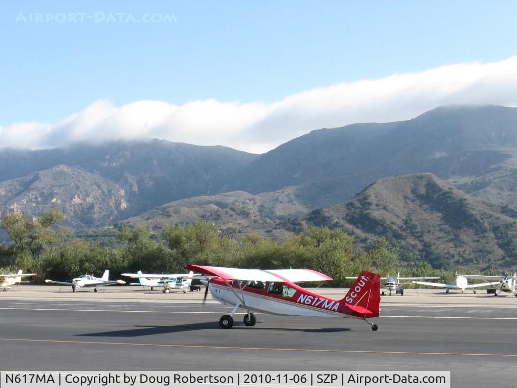 N617MA, 2003 American Champion 8GCBC Scout C/N 444-2003, 2003 American Champion 8GCBC SCOUT, Lycoming O-360 180 Hp, taxi to transient tiedown