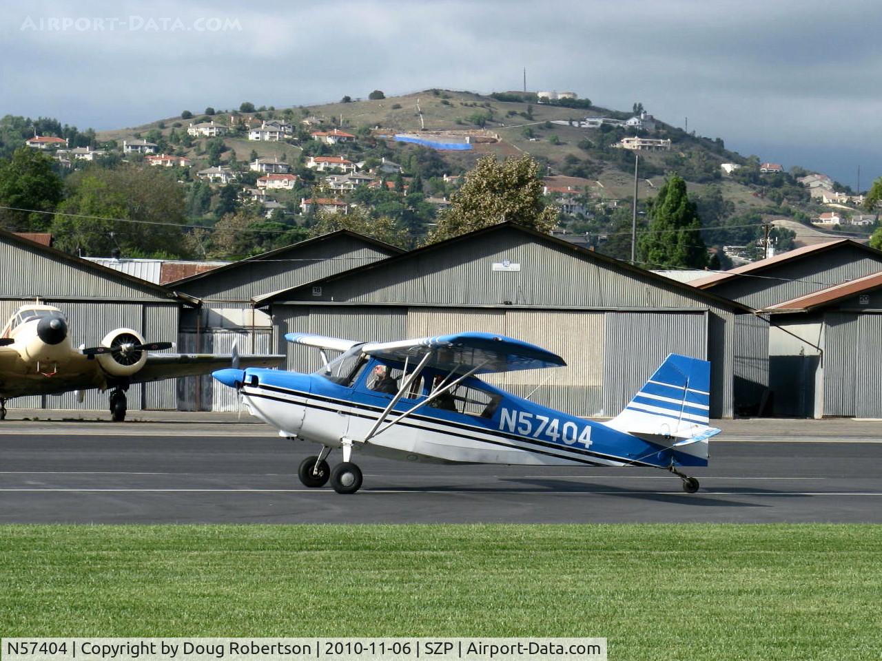 N57404, 1973 Bellanca 7ECA Citabria C/N 940-73, 1973 Bellanca 7ECA CITABRIA, Lycoming O-235 115 Hp, landing Roll Rwy 22