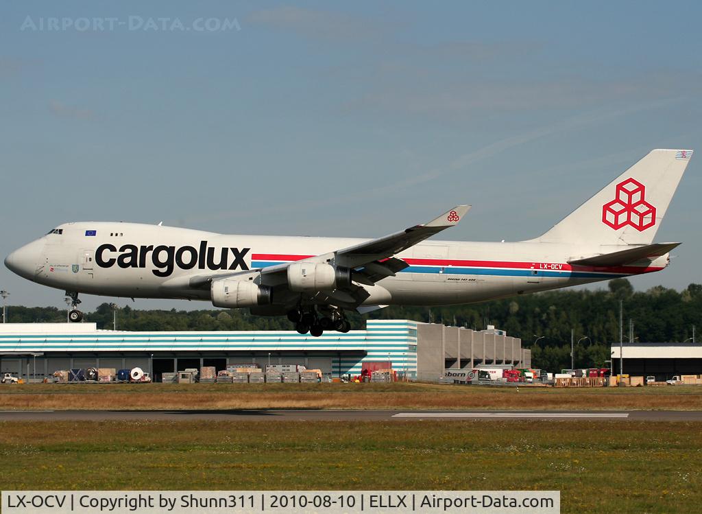 LX-OCV, 1999 Boeing 747-4R7F/SCD C/N 29731, Landing rwy 24