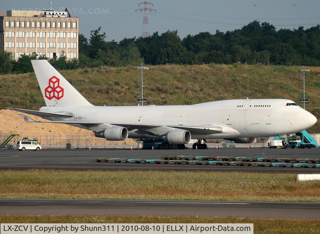 LX-ZCV, 1990 Boeing 747-481/BCF C/N 24801, Parked at the Cargo area...