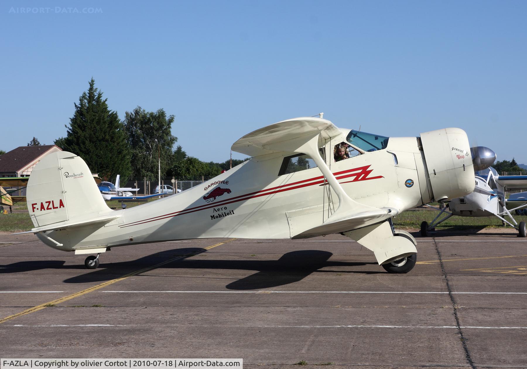 F-AZLA, 1943 Beech D17S Staggerwing C/N 4829, Euro fly-in 2010, Saint Yan, France