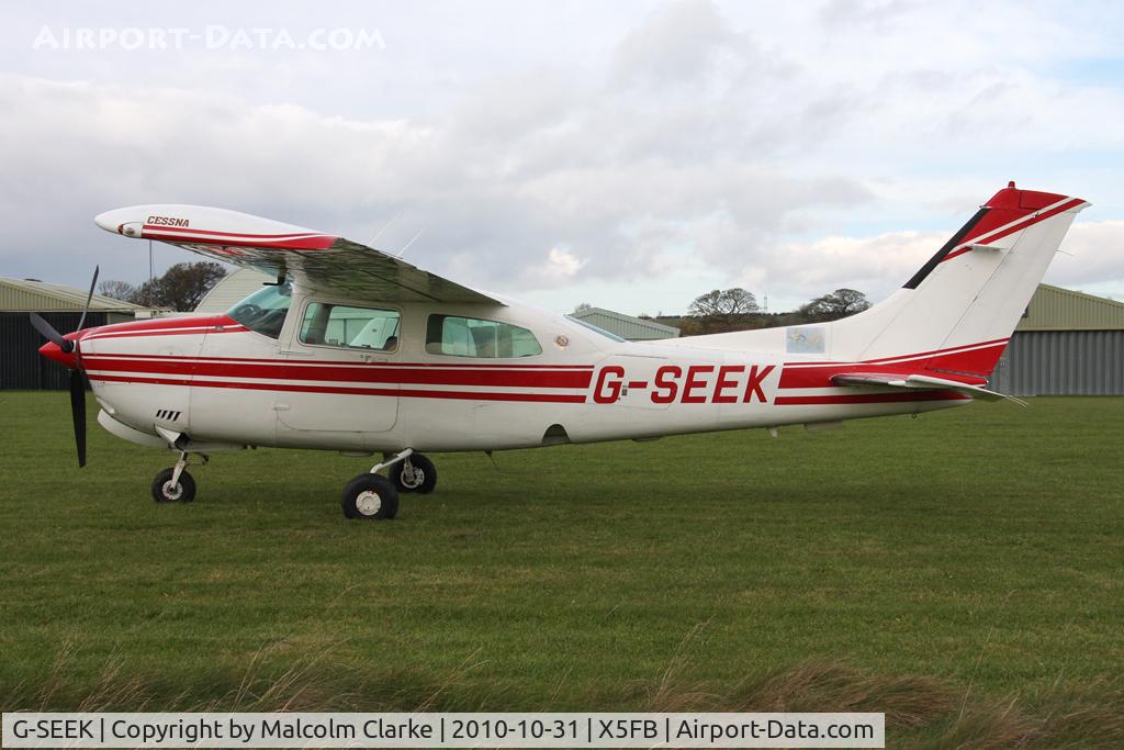 G-SEEK, 1982 Cessna T210N Turbo Centurion C/N 21064579, Cessna T210N Turbo Centurion, Fishburn Airfield, October 2010.