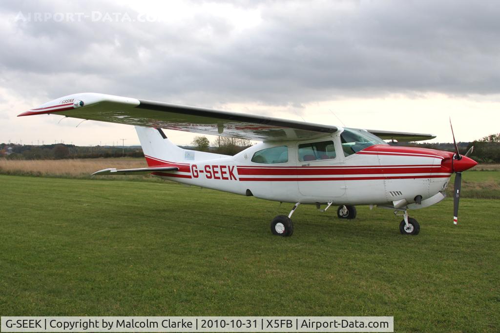 G-SEEK, 1982 Cessna T210N Turbo Centurion C/N 21064579, Cessna T210N Turbo Centurion at Fishburn Airfield, October 2010.