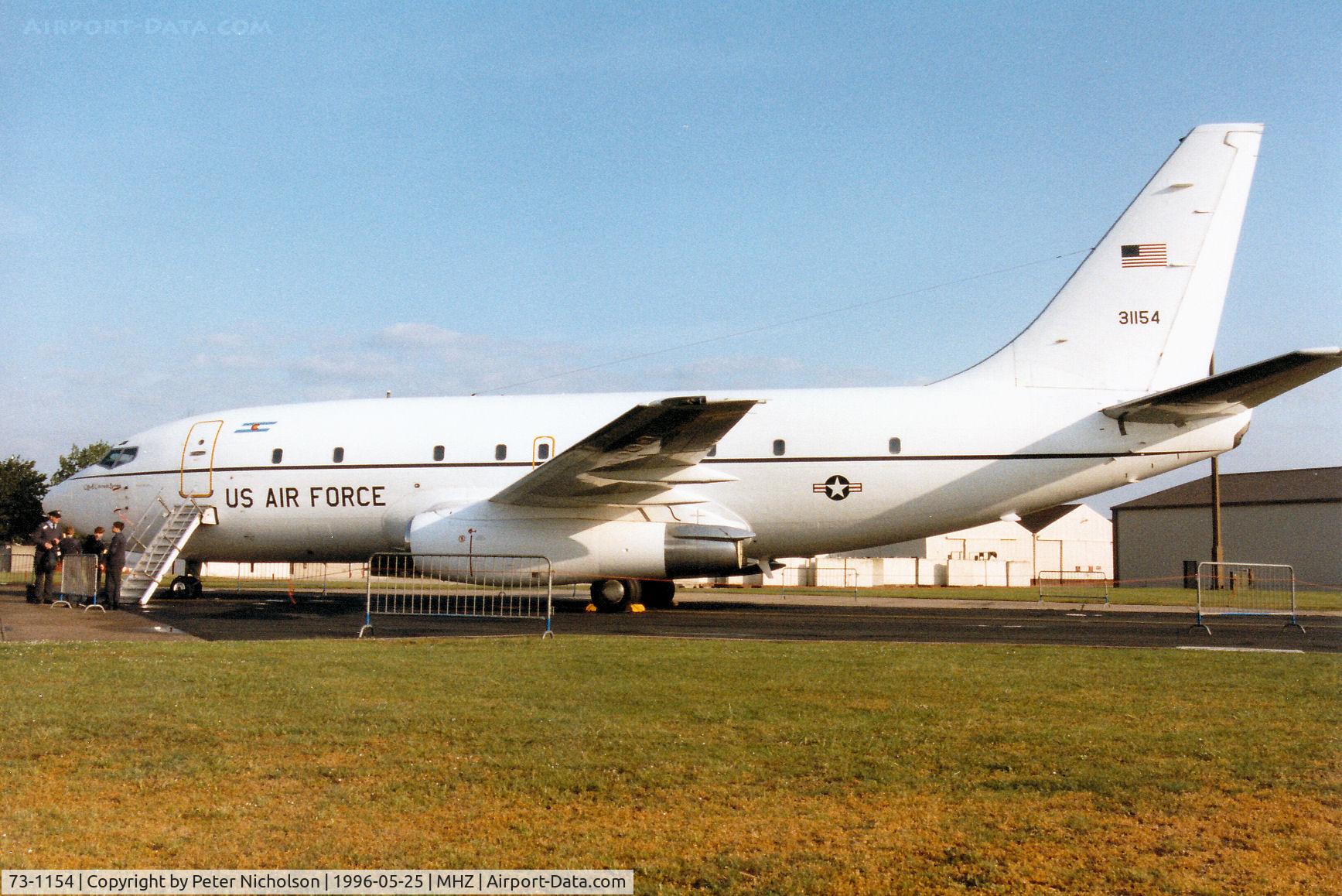 73-1154, 1974 Boeing CT-43A C/N 20701, CT-43A of the Colorado Air National Guard's 200th Airlift Squadron on display at the 1996 RAF Mildenhall Air Fete.