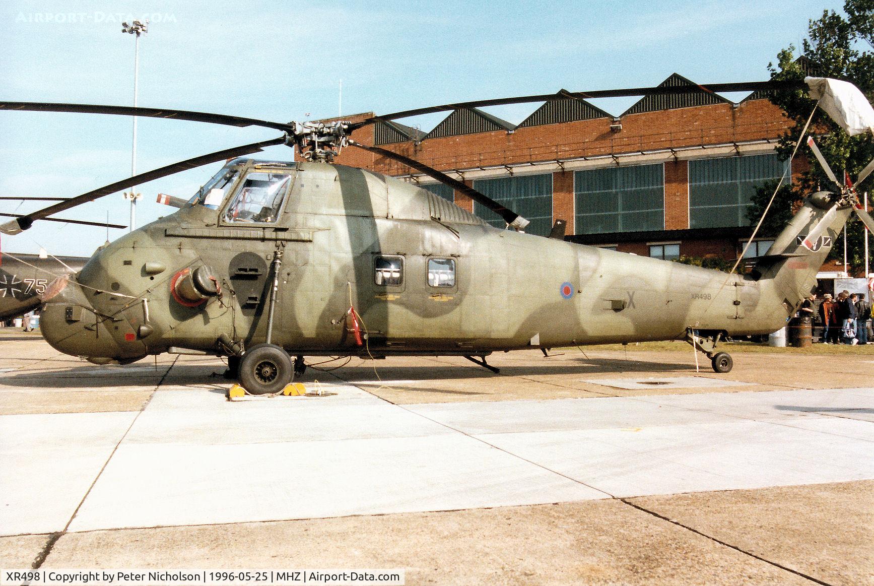 XR498, 1963 Westland Wessex HC.2 C/N WA123, Wessex HC.2 of 60 Squadron at RAF Benson on display at the 1996 RAF Mildenhall Air Fete.