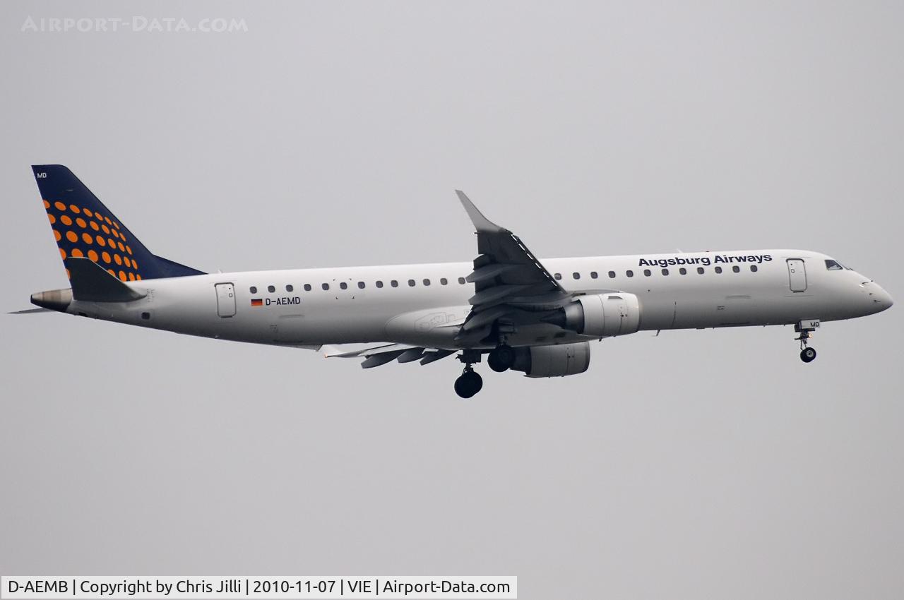 D-AEMB, 2009 Embraer 195LR (ERJ-190-200LR) C/N 19000297, ERJ