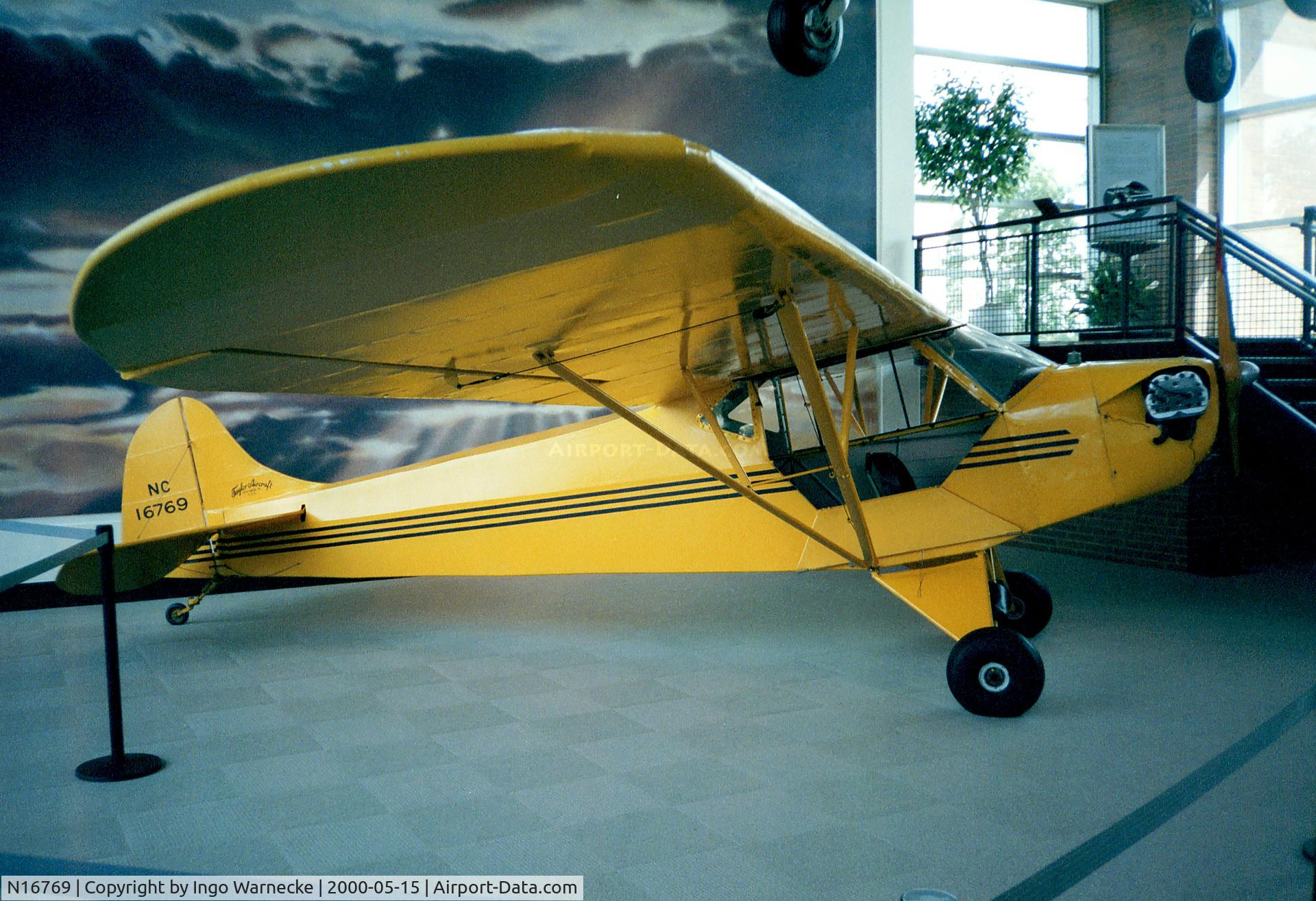 N16769, 1936 Piper J-2 C/N 771, Piper (Taylor) J-2 at the College Park MD Aviation Museum