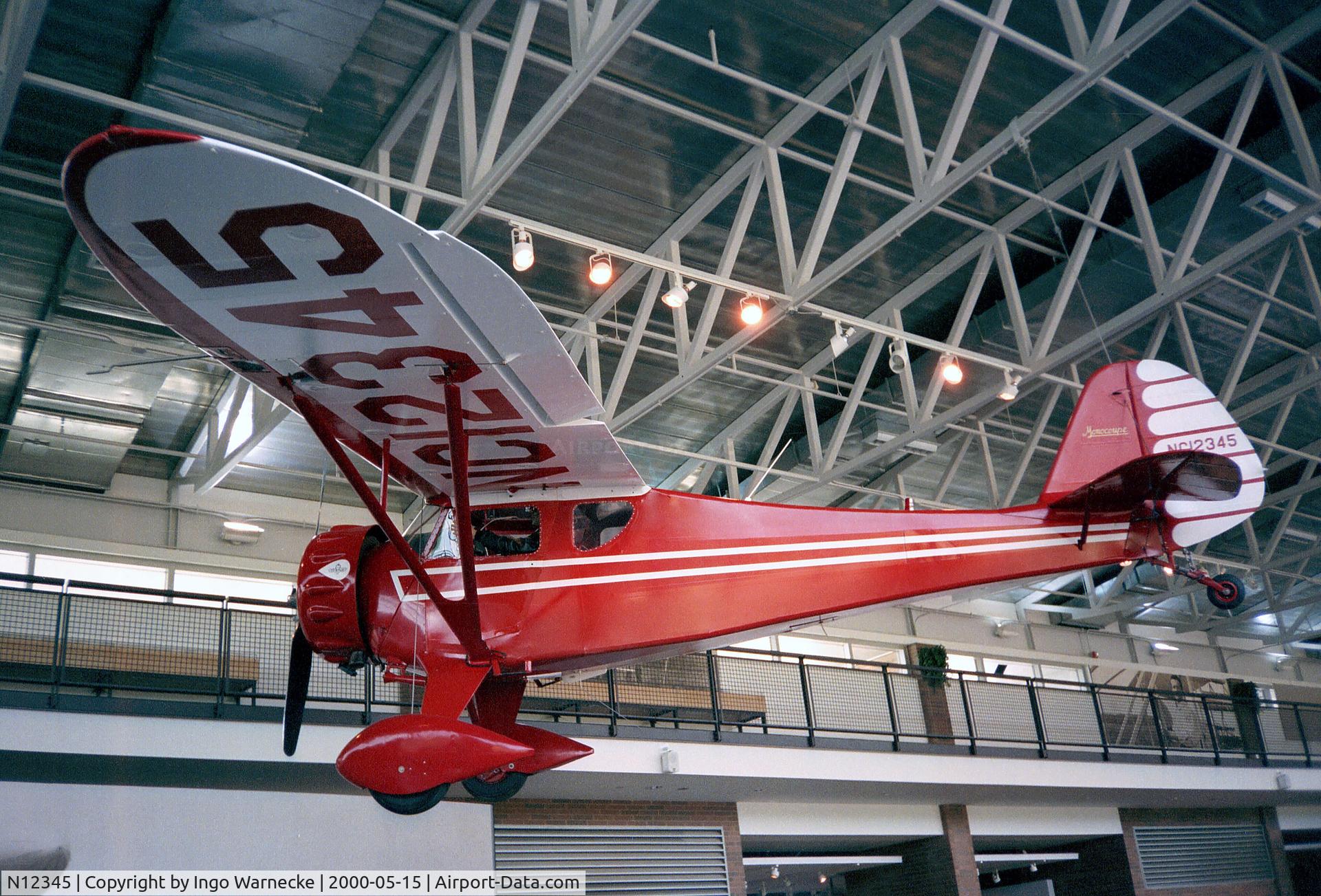 N12345, 1952 Monocoupe 110 C/N 6W43, Monocoupe 110 at the College Park MD Aviation Museum