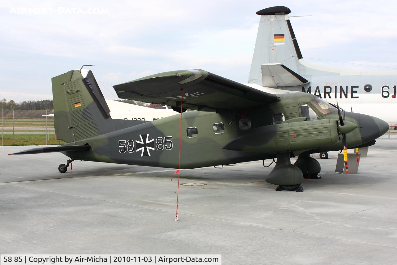 58 85, 1973 Dornier Do-28D-2 Skyservant C/N 4160, Dornier Do-28D, Dornier Museum Friedrichshafen