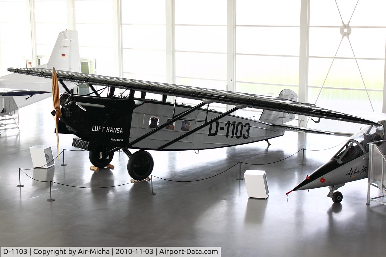D-1103, Dornier Do B Merkur Replica C/N 88, Dornier Merkur, Dornier Museum Friedrichshafen