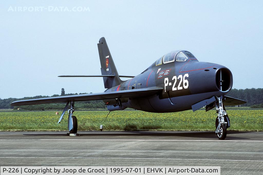 P-226, 1953 Republic F-84F Thunderstreak C/N Not found (53-6612/P-226), Mobile exhibit of the Air Force Museum. 314 Sqn markings.