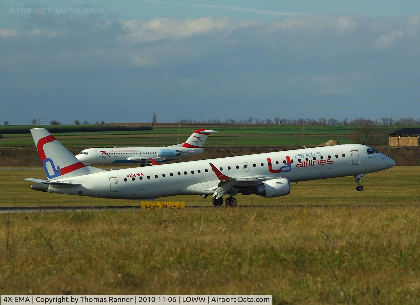 4X-EMA, 2008 Embraer 195LR (ERJ-190-200LR) C/N 19000172, Arkia EMB-190