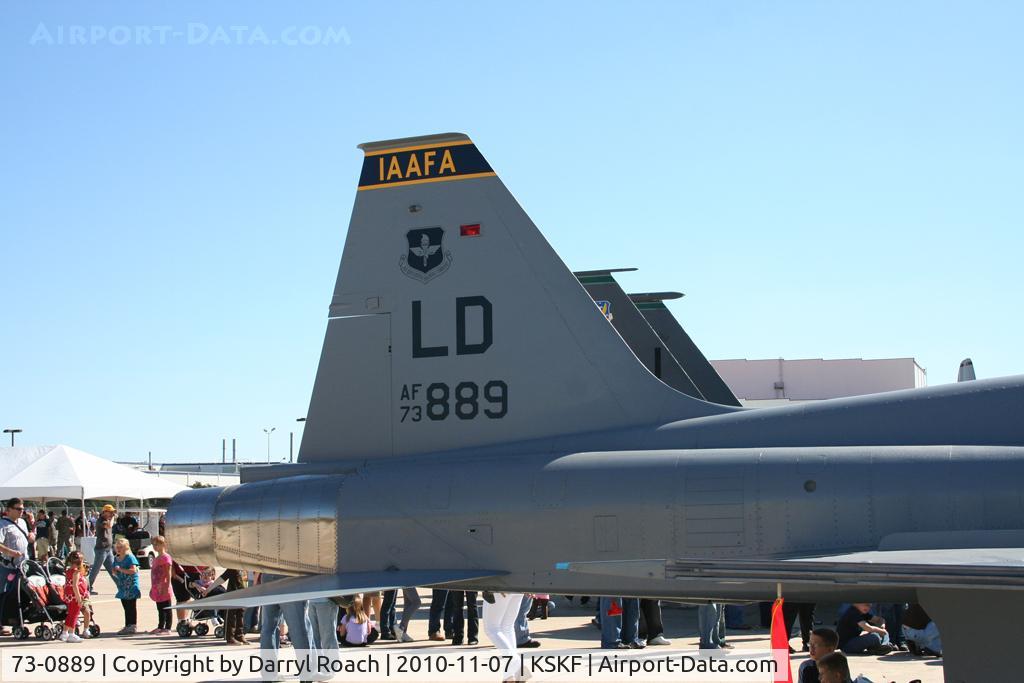 73-0889, Northrop F-5F Tiger II C/N W.1001, USAF F5 on display at Airfest.