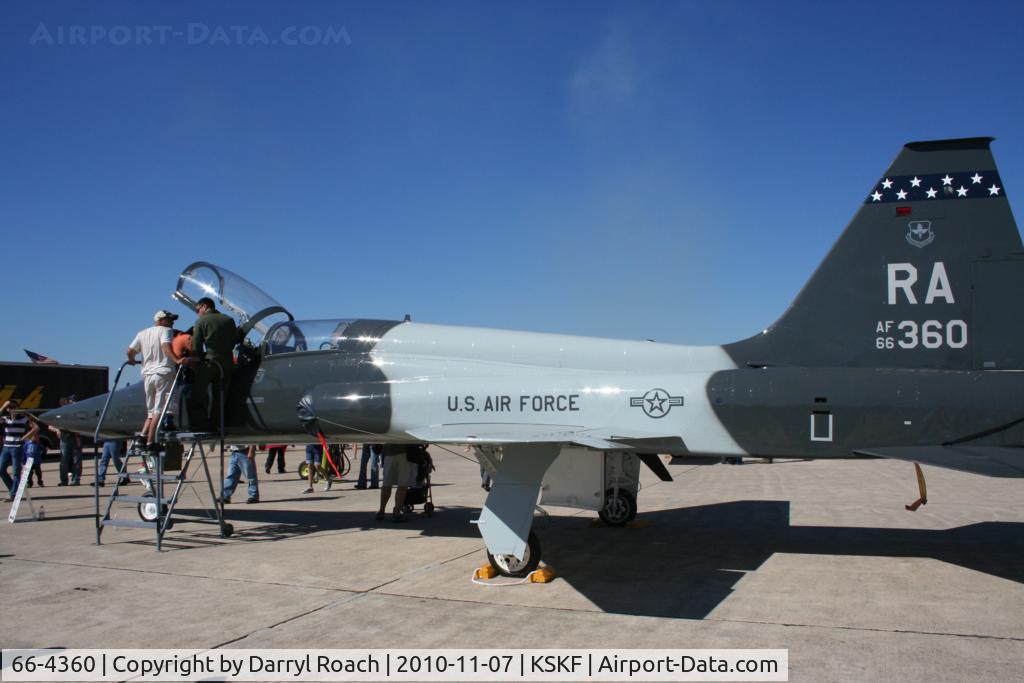 66-4360, 1966 Northrop T-38A Talon C/N N.5991, USAF T38 on display at Airfest.