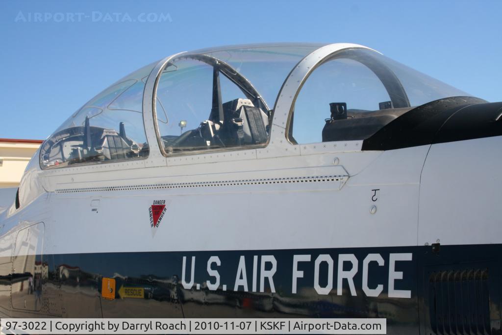 97-3022, 1997 Raytheon T-6A Texan II C/N PT-26, USAF trainer on display at Airfest.