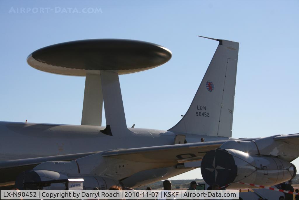 LX-N90452, 1983 Boeing E-3A Sentry C/N 22847, NATO AH64A (AWACS) on display at Airfest.