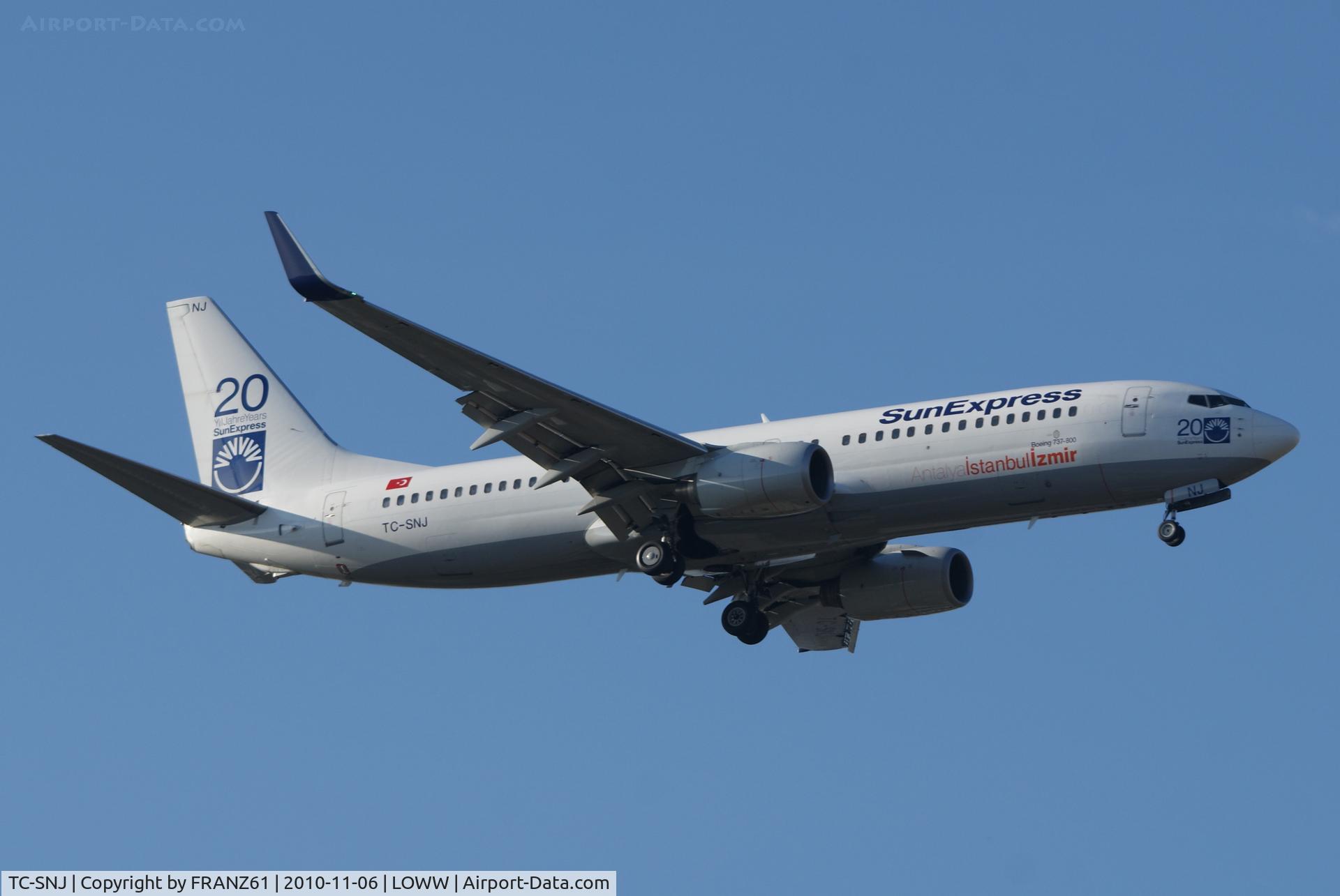 TC-SNJ, 2005 Boeing 737-86J C/N 30827, Sun Express