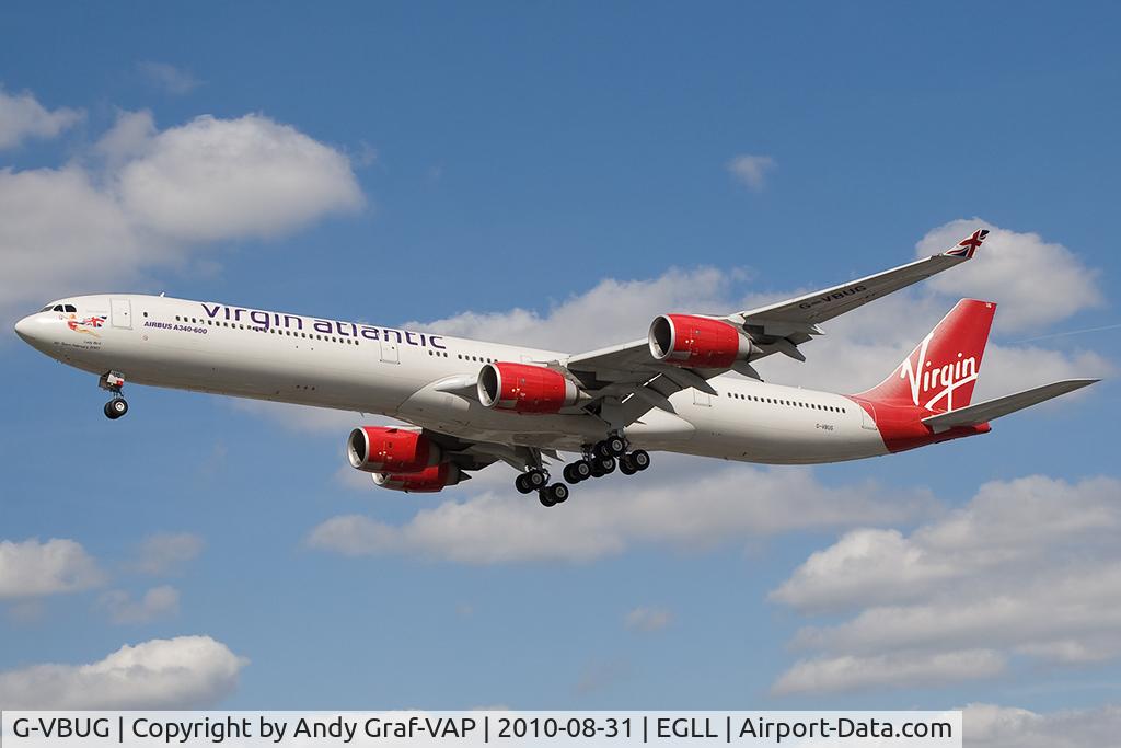 G-VBUG, 2007 Airbus A340-642 C/N 804, Virgin Atlantic A340-600