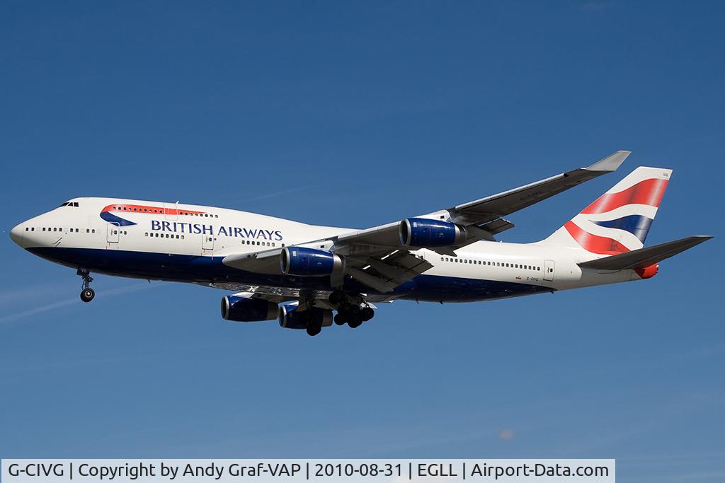 G-CIVG, 1995 Boeing 747-436 C/N 25813, British Airways 747-400