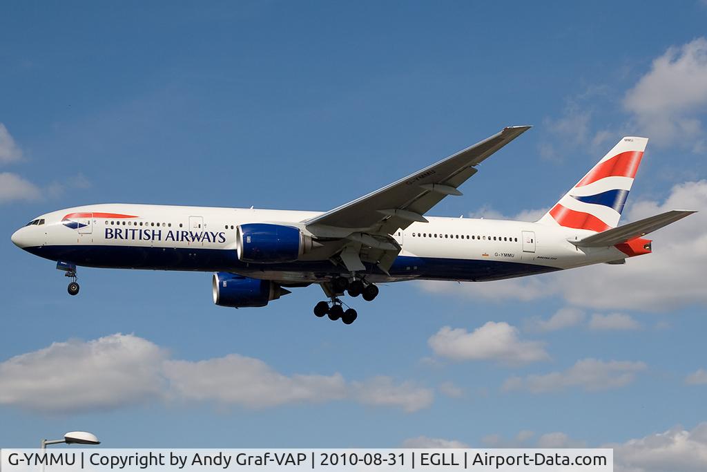 G-YMMU, 2009 Boeing 777-236/ER C/N 36519, British Airways 777-200