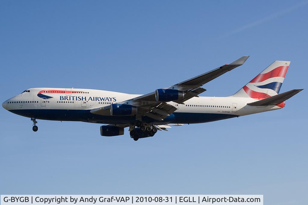 G-BYGB, 1999 Boeing 747-436 C/N 28856, British Airways 747-400