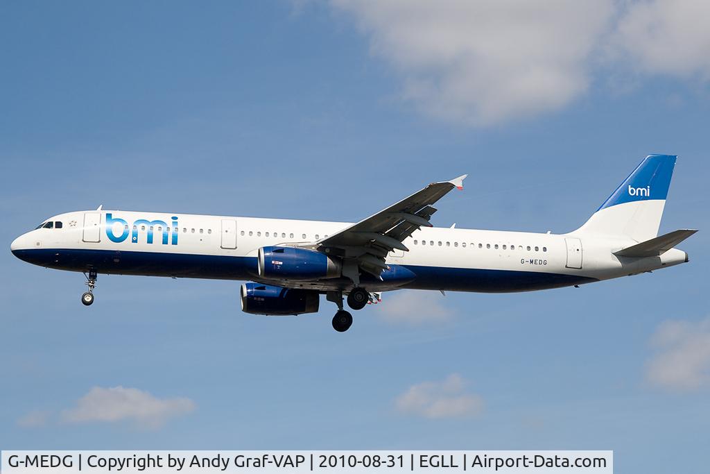 G-MEDG, 2002 Airbus A321-231 C/N 1711, BMI A321