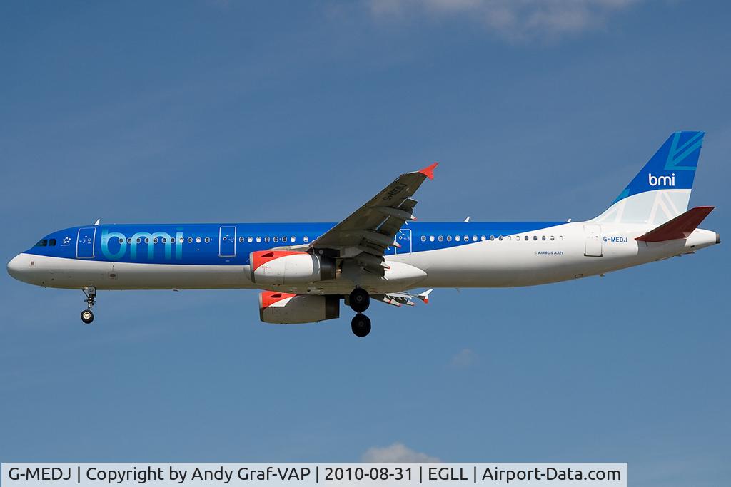 G-MEDJ, 2004 Airbus A321-231 C/N 2190, BMI A321