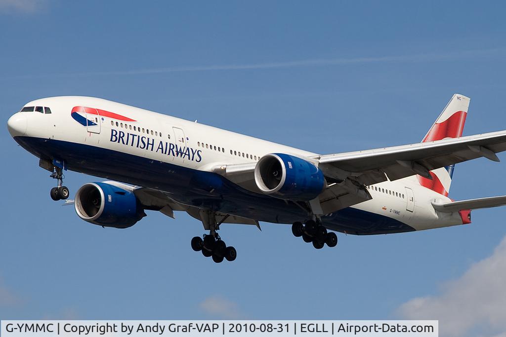 G-YMMC, 2000 Boeing 777-236 C/N 30304, British Airways 777-200