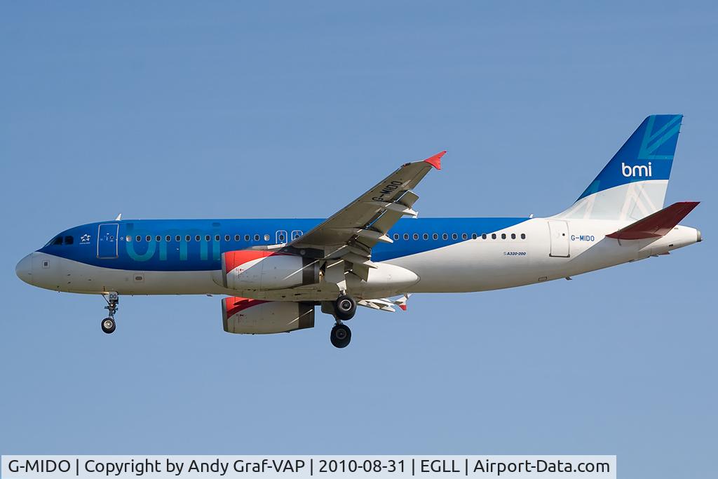 G-MIDO, 2002 Airbus A320-232 C/N 1987, BMI A320