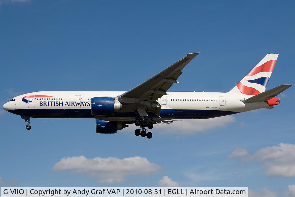 G-VIIO, 1999 Boeing 777-236 C/N 29320, British Airways 777-200