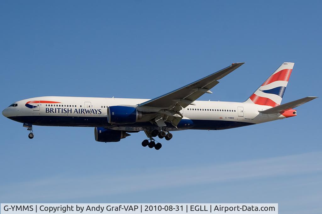 G-YMMS, 2009 Boeing 777-236/ER C/N 36517, British Airways 777-200