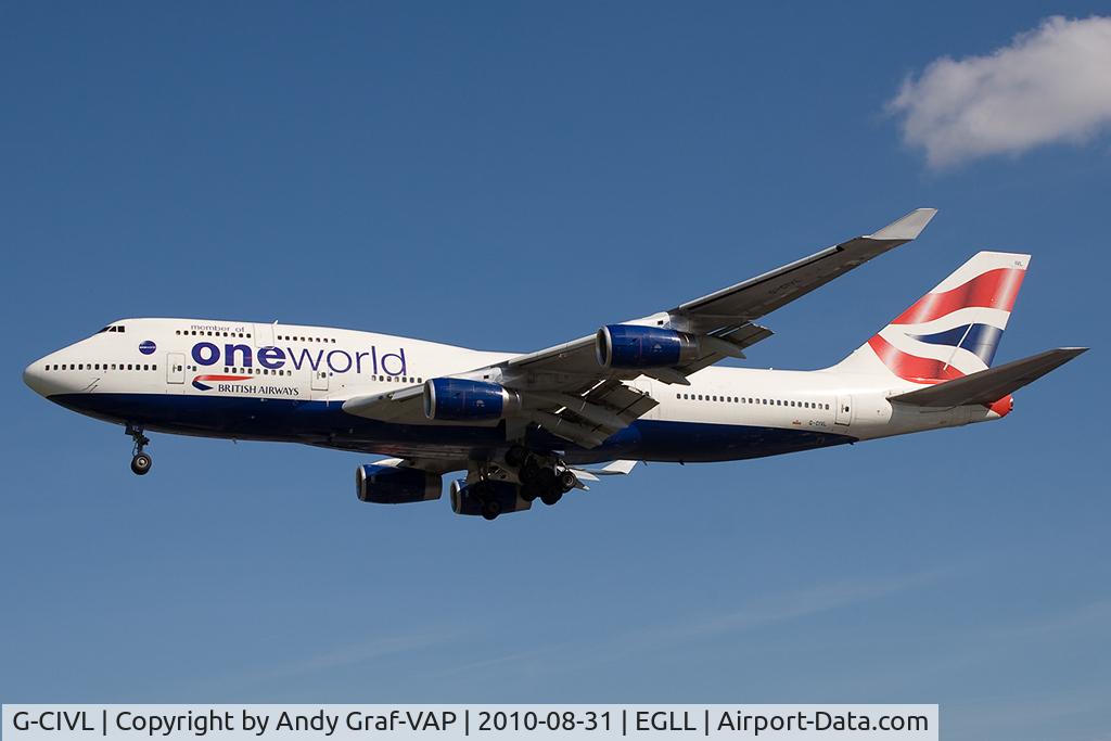 G-CIVL, 1997 Boeing 747-436 C/N 27478, British Airways 747-400