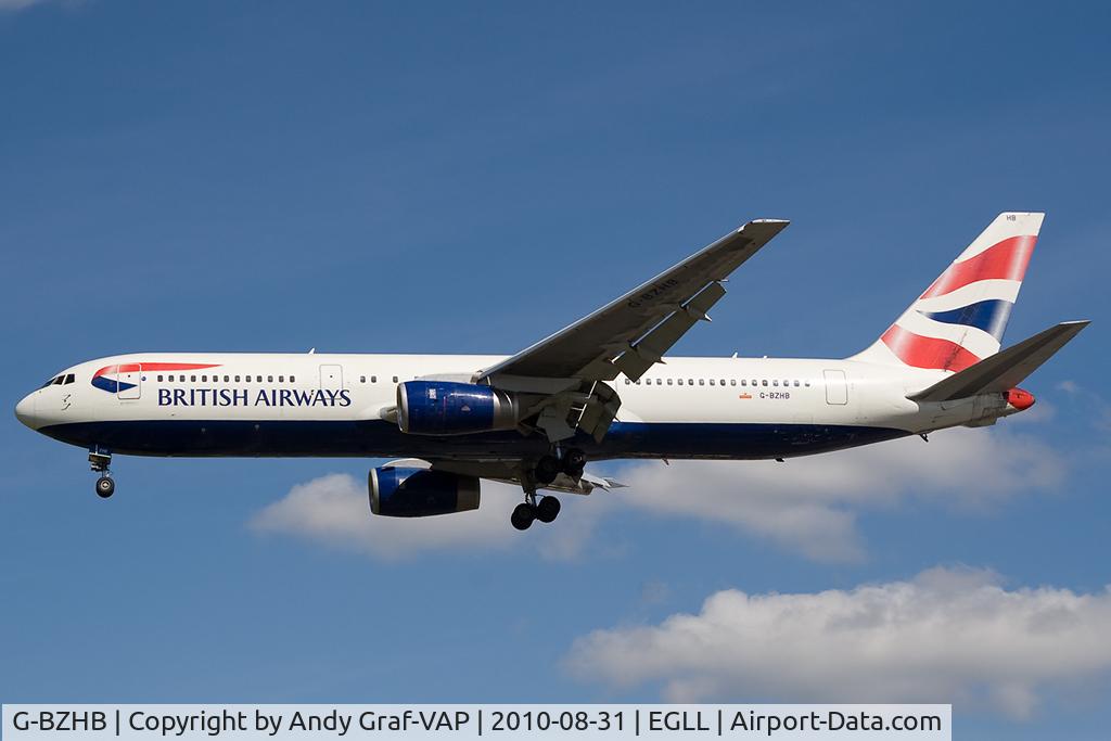 G-BZHB, 1998 Boeing 767-336 C/N 29231, British Airways 767-300
