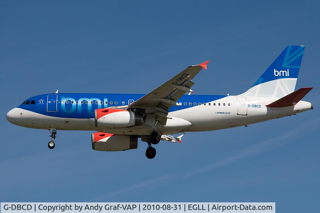 G-DBCD, 2005 Airbus A319-131 C/N 2389, BMI A319