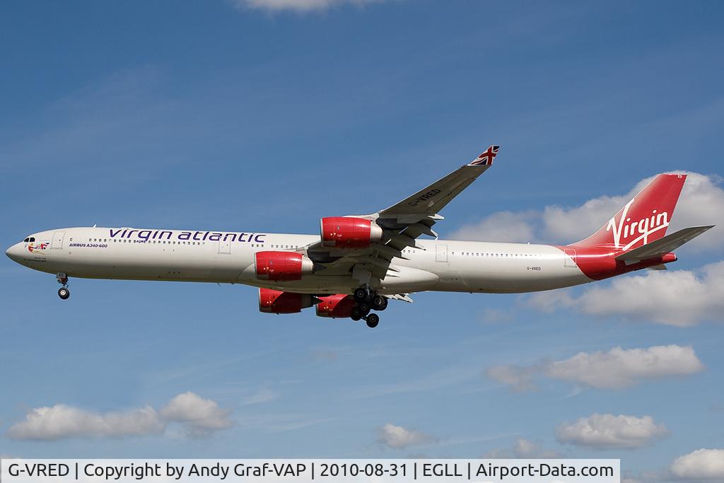 G-VRED, 2006 Airbus A340-642 C/N 768, Virgin Atlantic A340-600