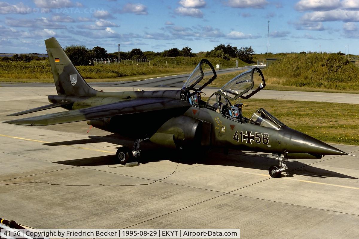 41 56, Dassault-Dornier Alpha Jet A C/N 0156, flightline at Aalborg