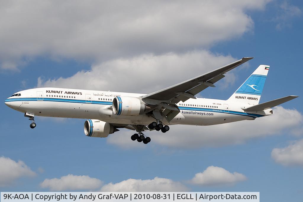 9K-AOA, 1998 Boeing 777-269/ER C/N 28743, Kuwait Airways 777-200