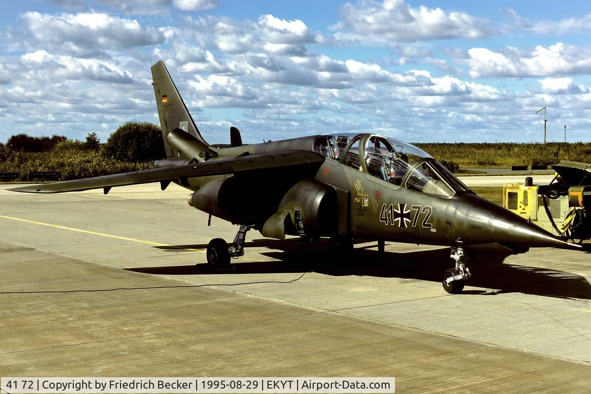 41 72, Dassault-Dornier Alpha Jet A C/N 0172, flightline at Aalborg