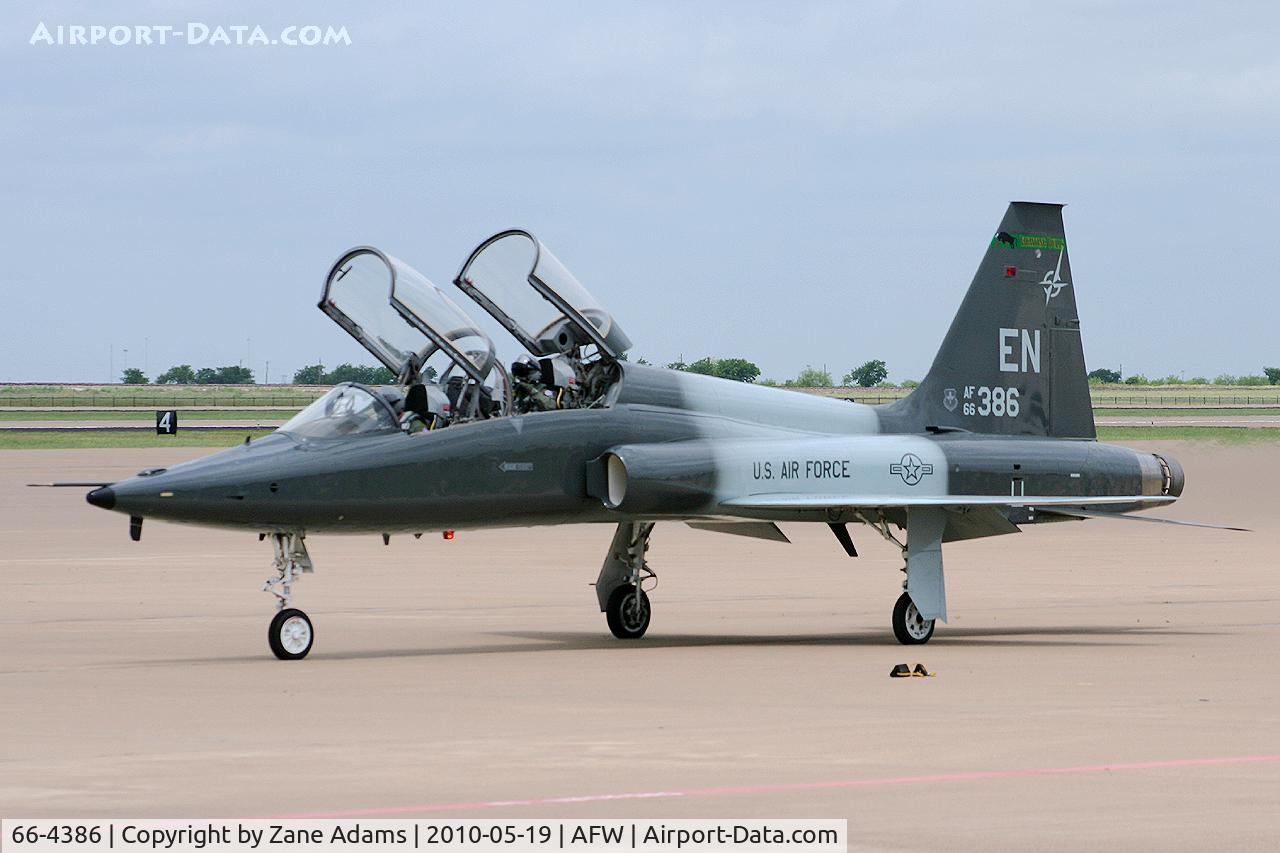 66-4386, 1966 Northrop T-38A-60-NO Talon C/N T.6017, At Alliance Airport - Fort Worth, TX