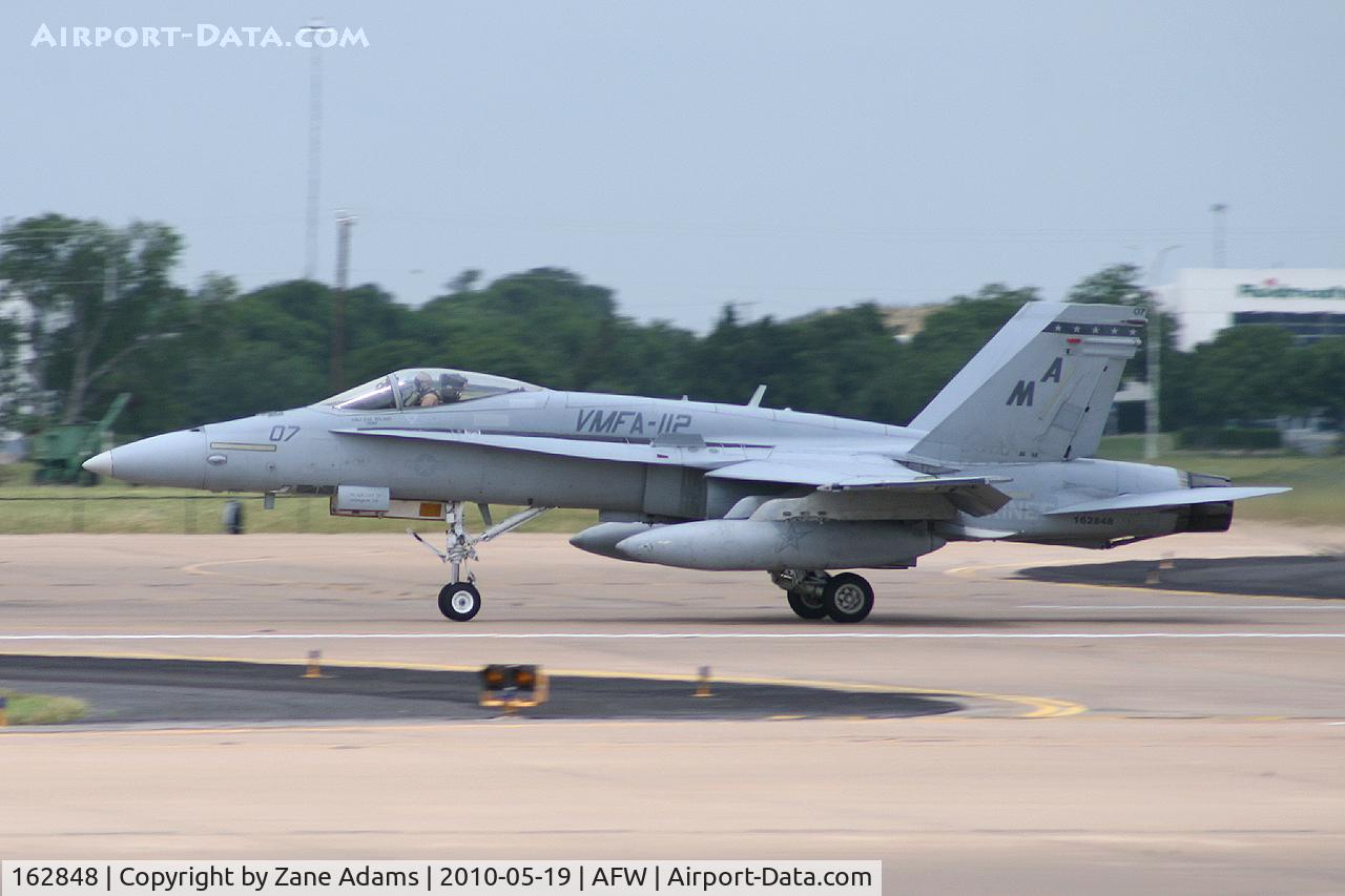 162848, McDonnell Douglas F/A-18A Hornet C/N 0374, At Alliance Airport - Fort Worth, TX