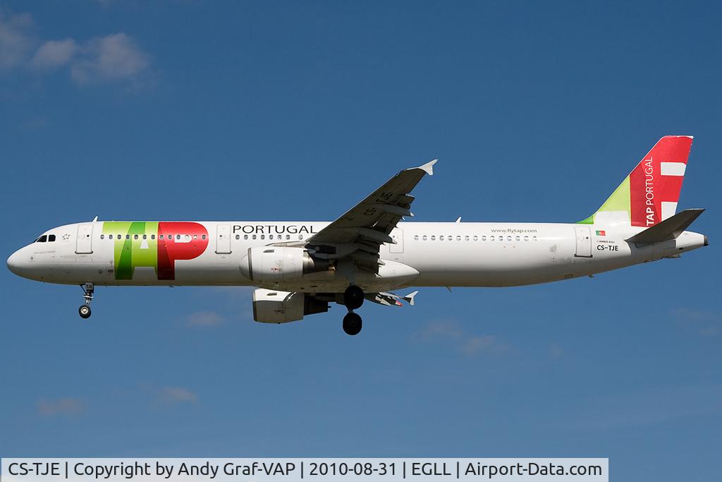 CS-TJE, 2000 Airbus A321-211 C/N 1307, TAP A321