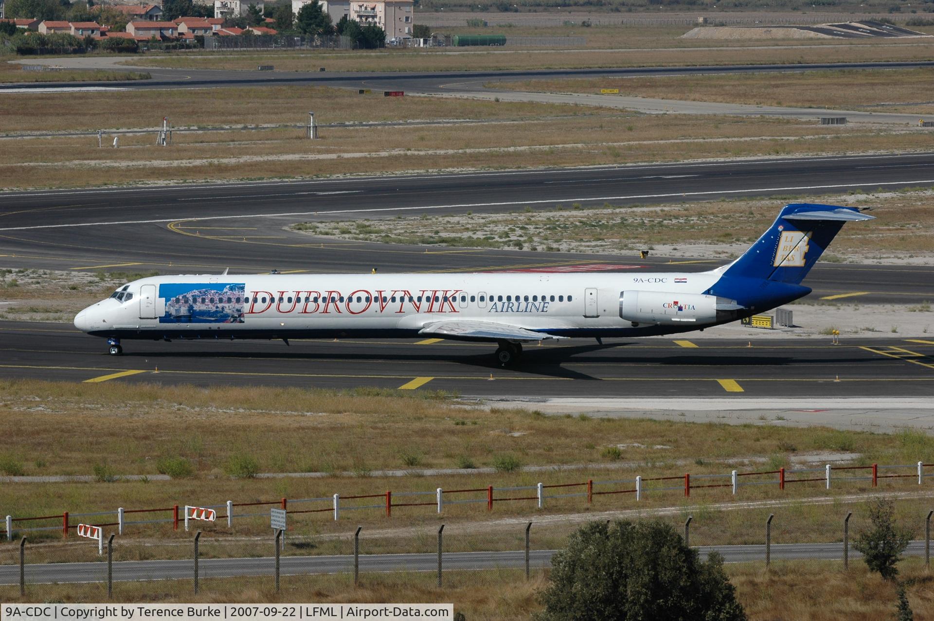 9A-CDC, 1982 McDonnell Douglas MD-82 (DC-9-82) C/N 49112, Marseille , for RNY 32R