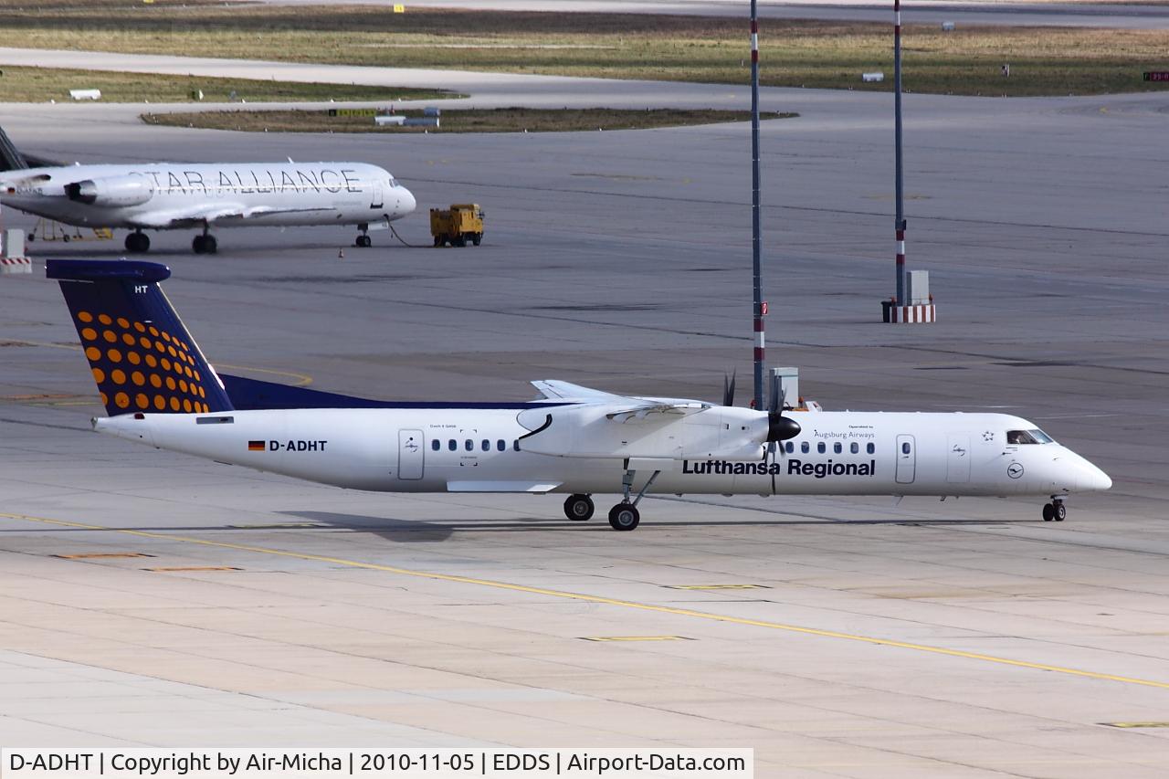 D-ADHT, 2009 De Havilland Canada DHC-8-400Q Dash 8 C/N 4281, Augsburg Airways