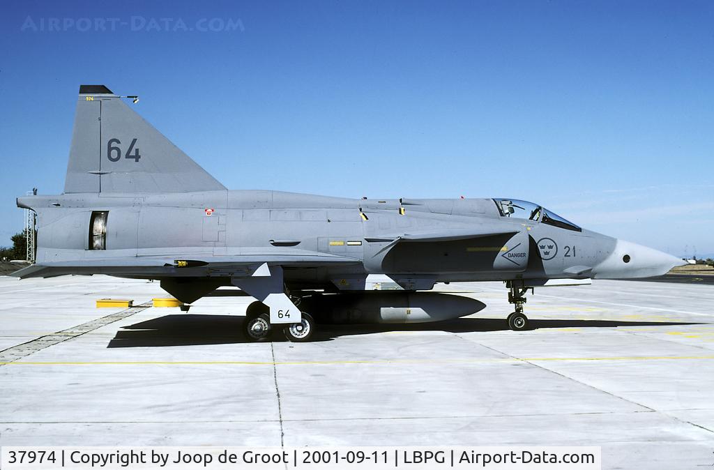37974, Saab AJSF 37 Viggen C/N 37974, Co-operative Key 2001 in Bulgaria.