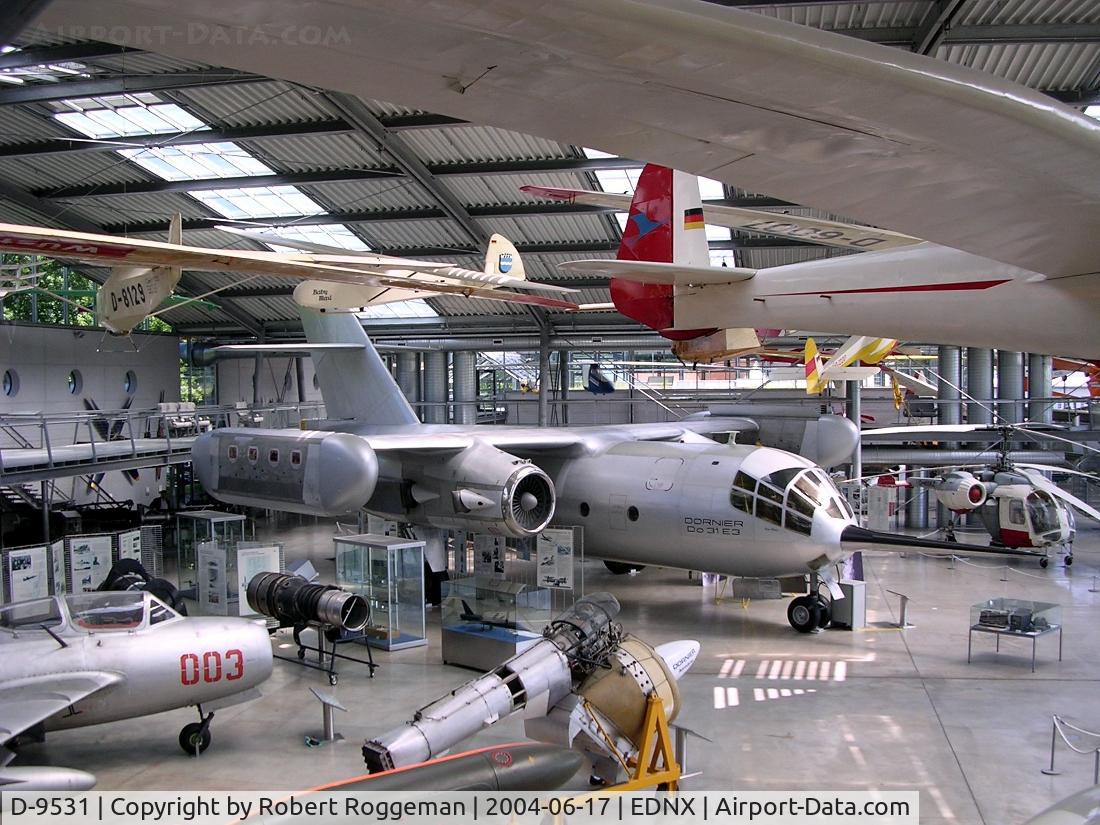 D-9531, 1967 Dornier Do-31 C/N E3, Dornier Do-31 E3.Prototype.Preserved Deutsches Museum.Flugwerft Schleissheim.Germany.