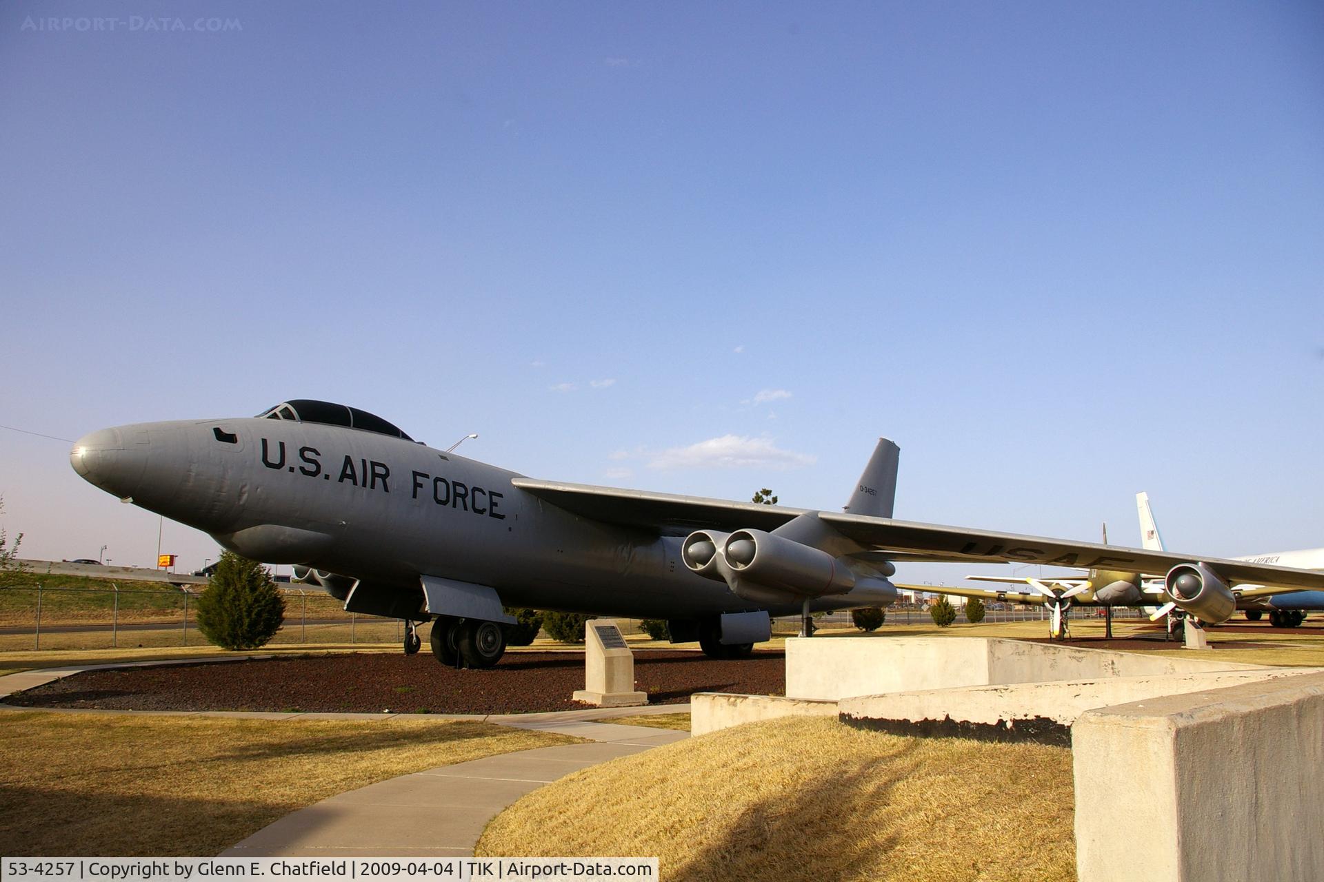 53-4257, 1953 Boeing RB-47E-45-BW Stratojet C/N 4501281, Heritage Collection at Tinker AFB, OK