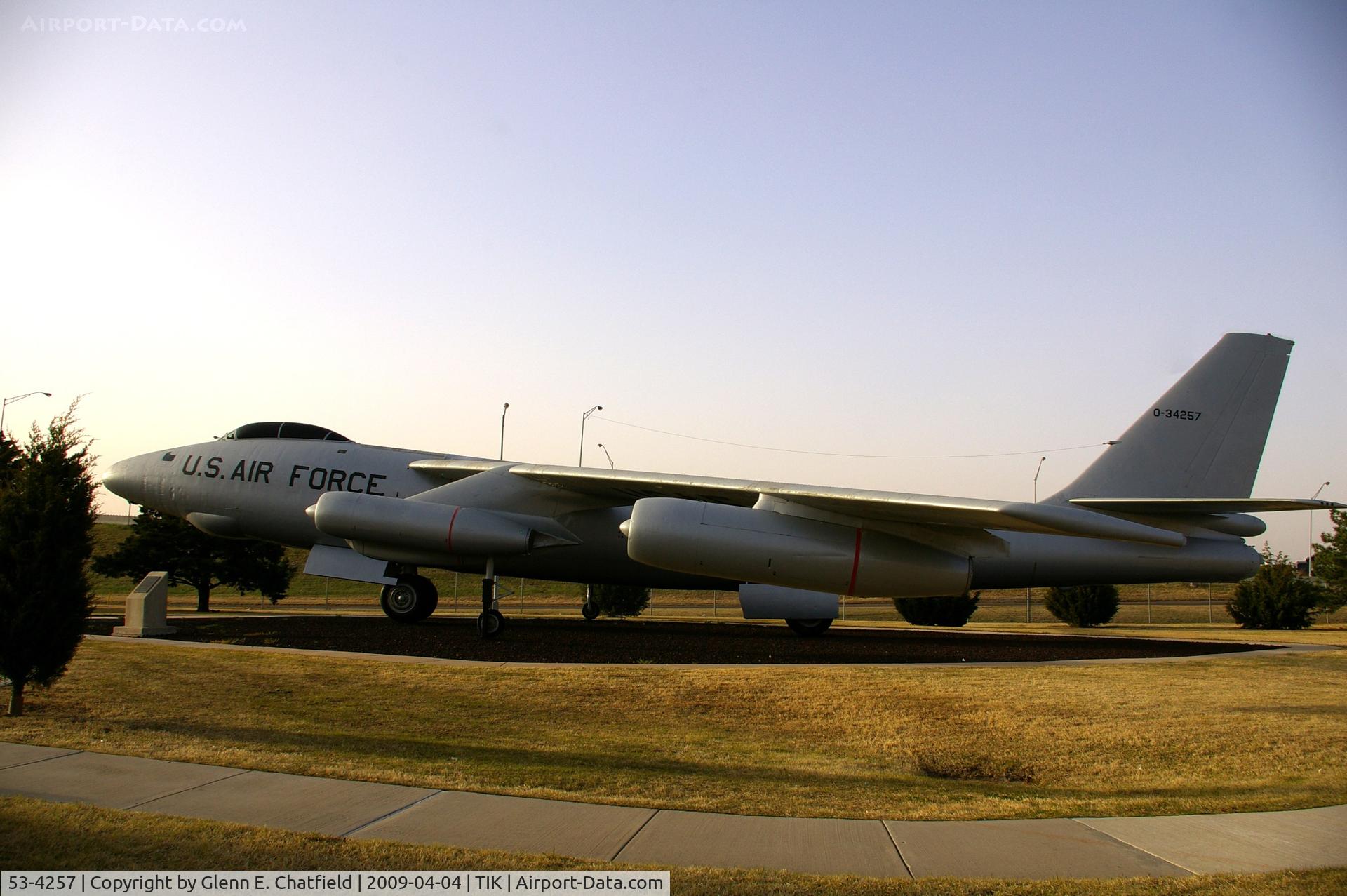 53-4257, 1953 Boeing RB-47E-45-BW Stratojet C/N 4501281, Heritage Collection at Tinker AFB, OK