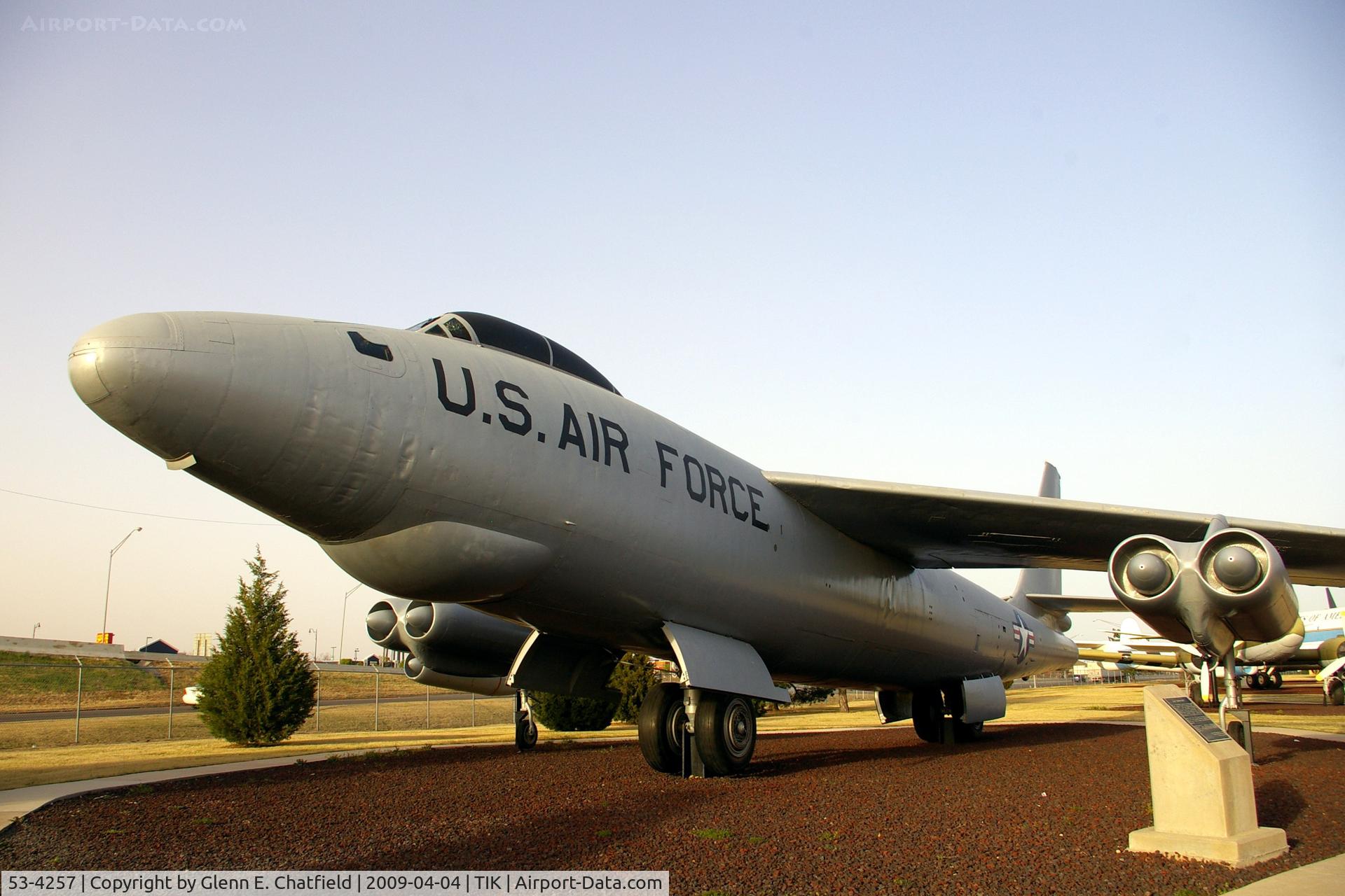 53-4257, 1953 Boeing RB-47E-45-BW Stratojet C/N 4501281, Heritage Collection at Tinker AFB, OK