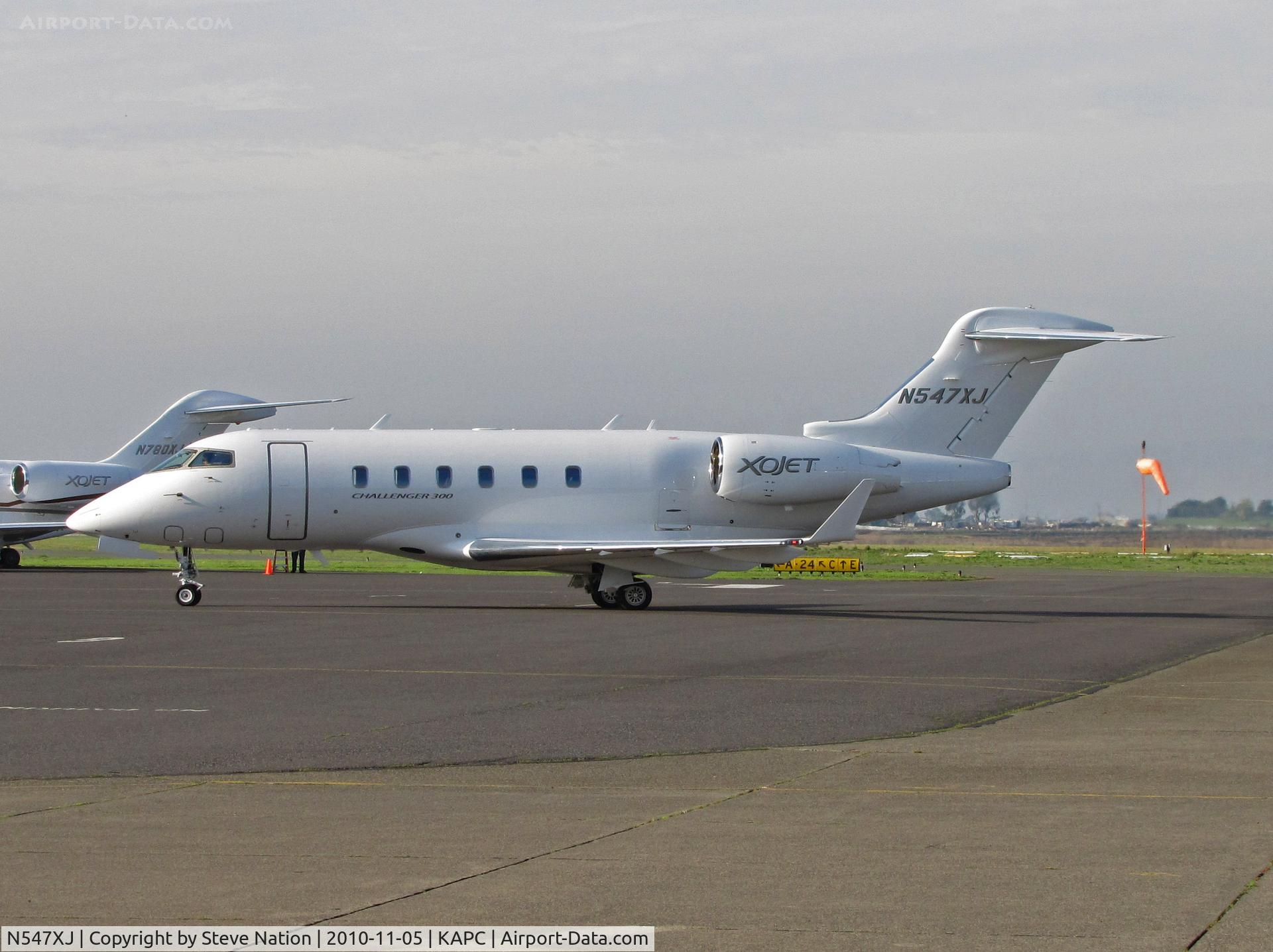 N547XJ, 2009 Bombardier Challenger 300 (BD-100-1A10) C/N 20281, XOJET 2009 Challenger BD-100-1A10 arriving from KSDL/Scottsdale, AZ
